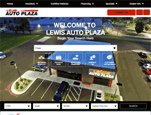 Tablet Screenshot of lewisautoplaza.com